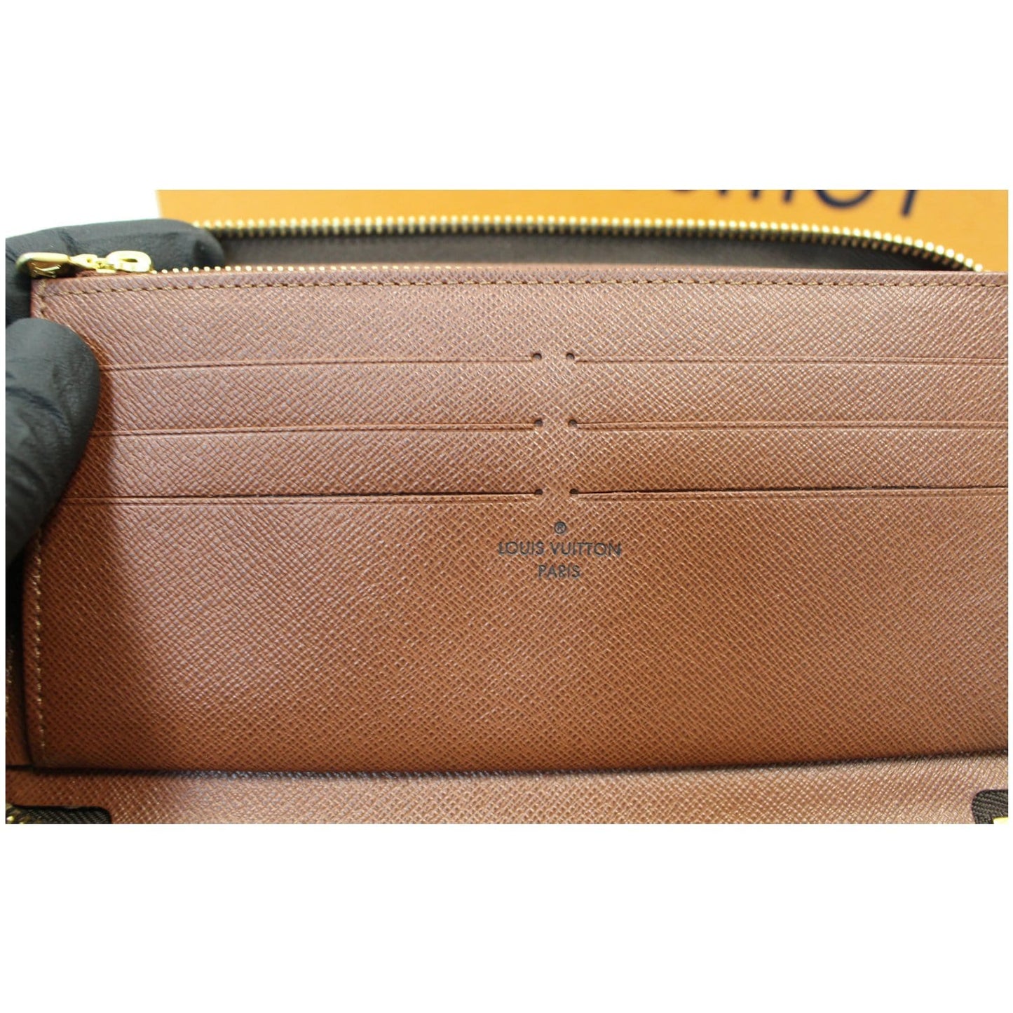 LOUIS VUITTON Monogram Canvas Zippy Long Wallet Brown