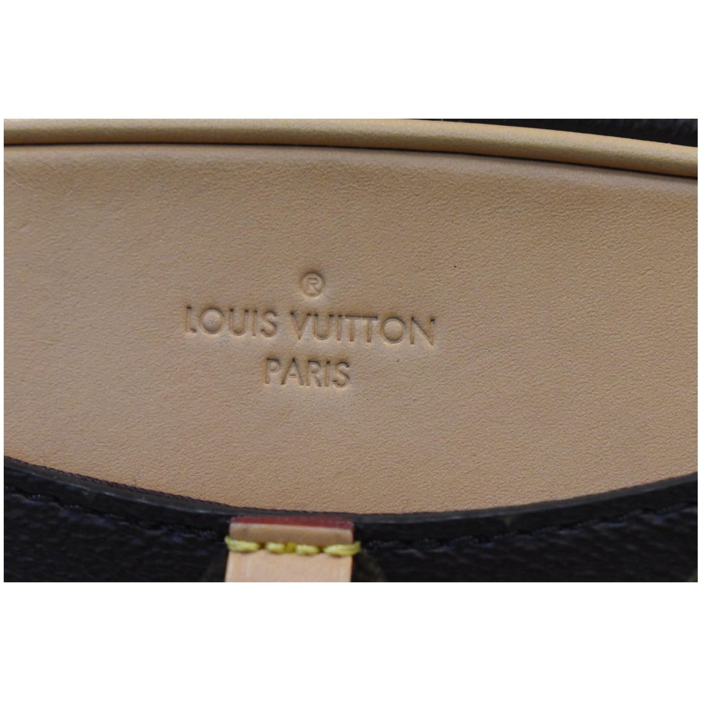 LOUIS VUITTON Deauville Mini Monogram Canvas Shoulder Bag Brown