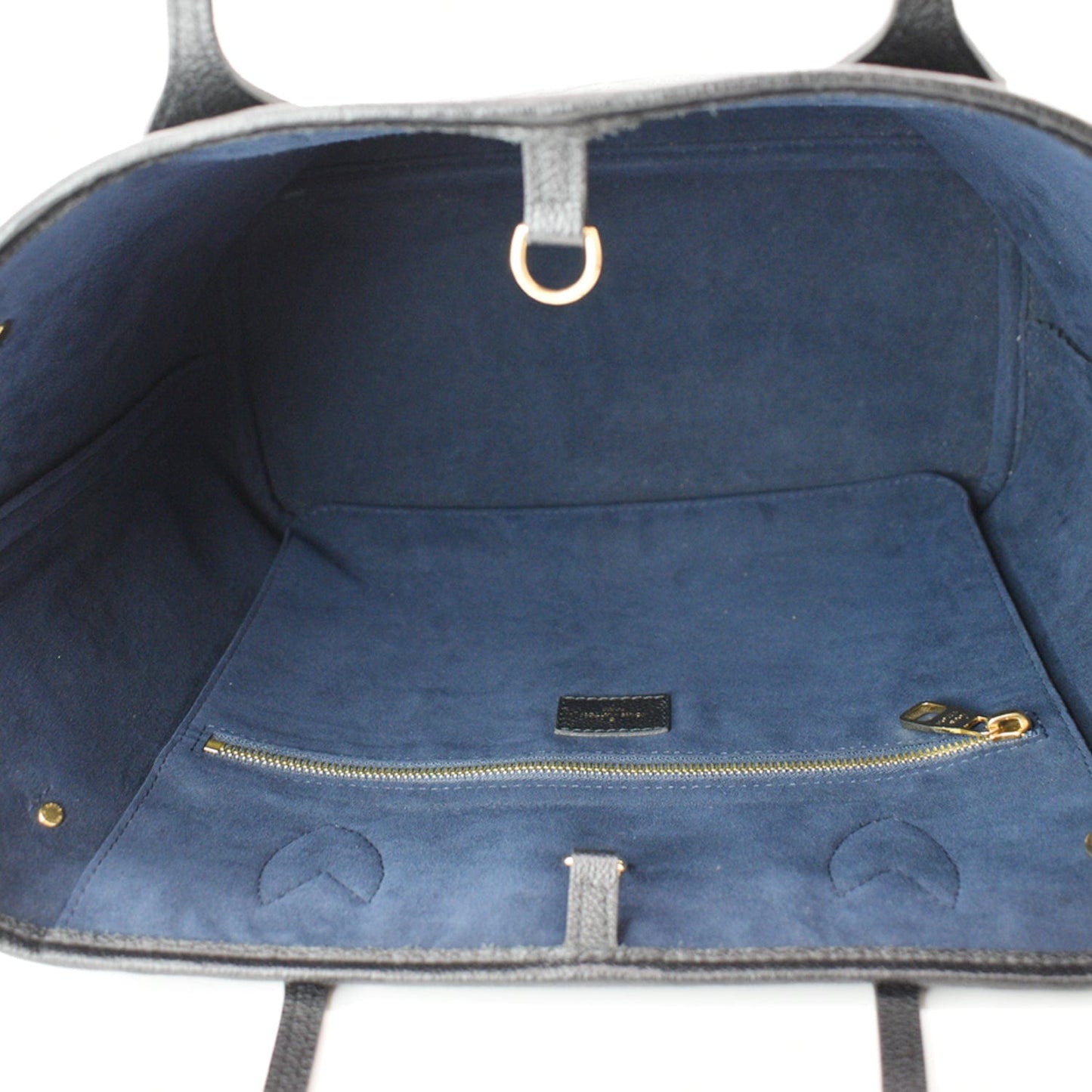 LOUIS VUITTON Neverfull MM Monogram Empreinte Tote Bag Black