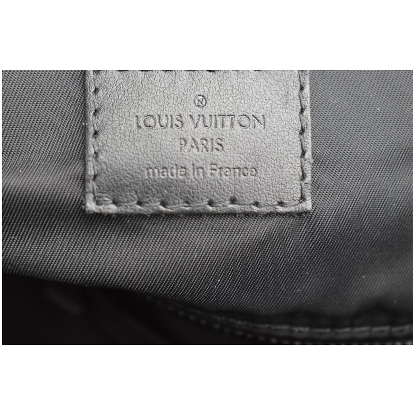 LOUIS VUITTON Christopher PM Camouflage Nylon Monogram Backpack Bag Black