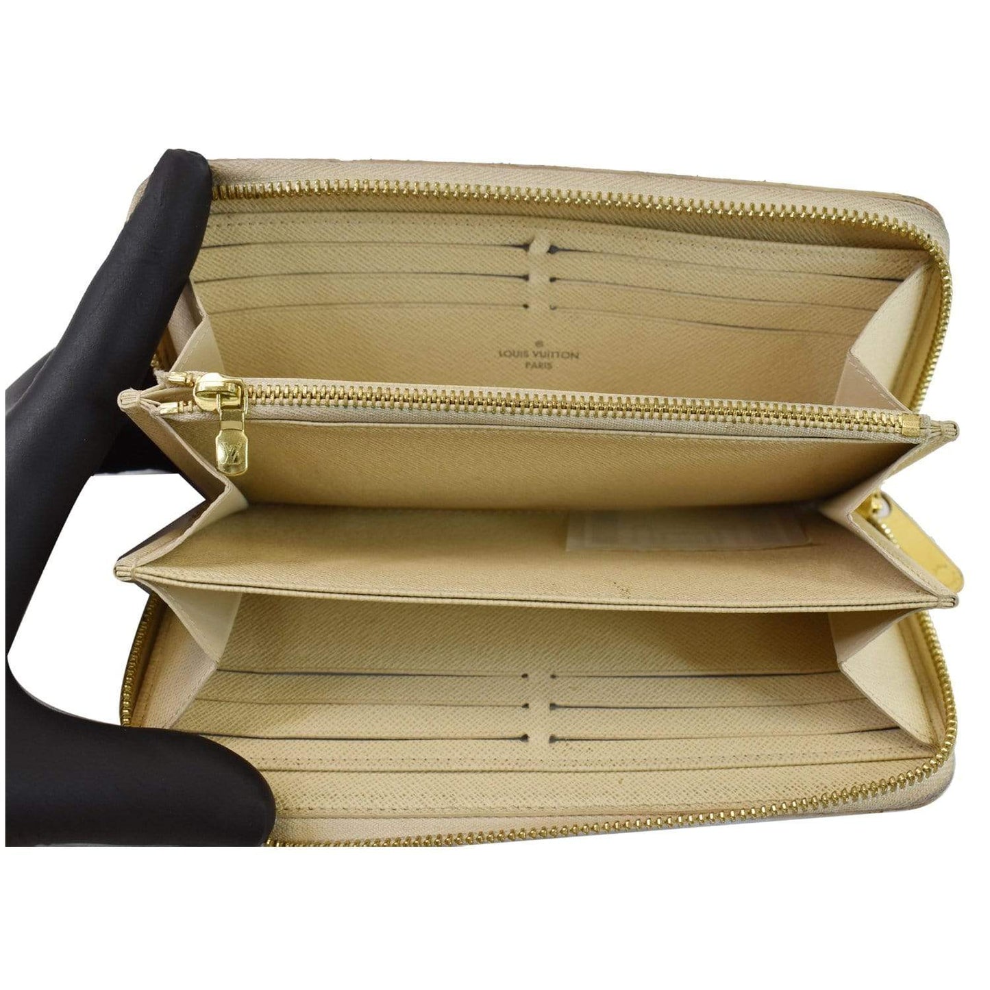 LOUIS VUITTON Damier Azur Zippy Long Wallet White - 20% OFF