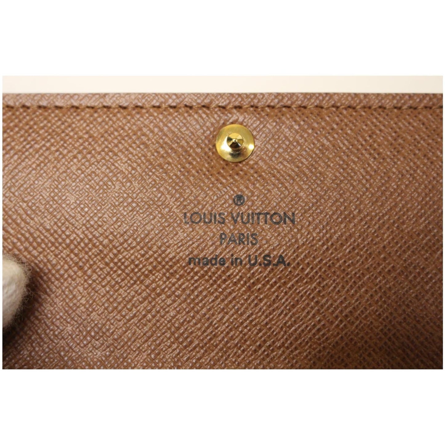 LOUIS VUITTON Sarah NM Monogram Canvas Wallet Brown
