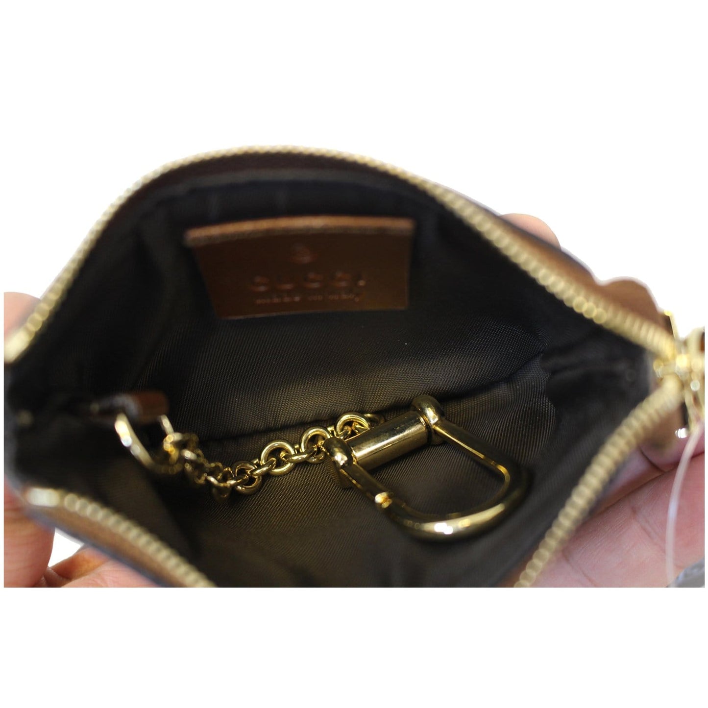 GUCCI GG Supreme Monogram Key Case Beige