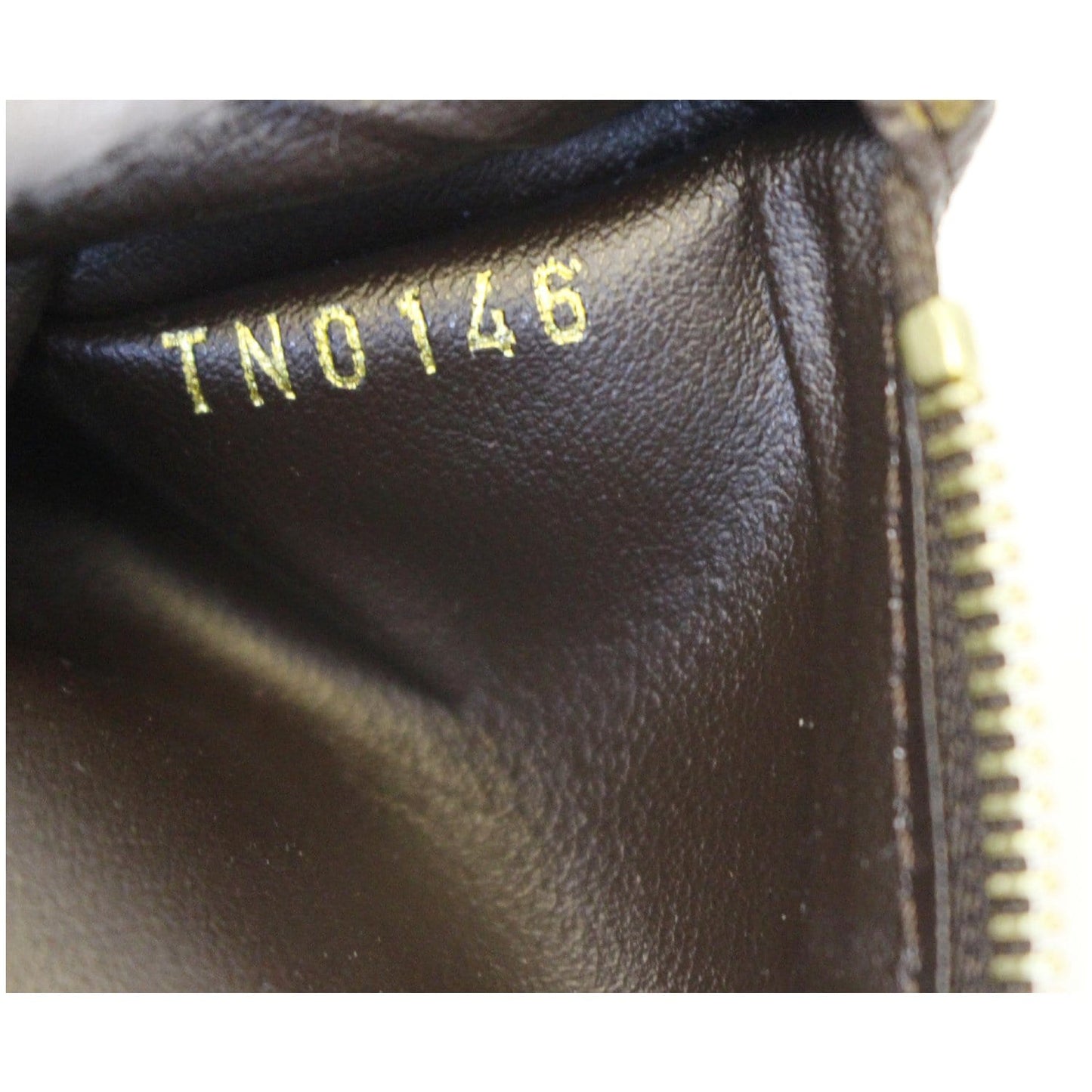 LOUIS VUITTON Felicie Zippered Monogram Canvas Insert Pouch Brown
