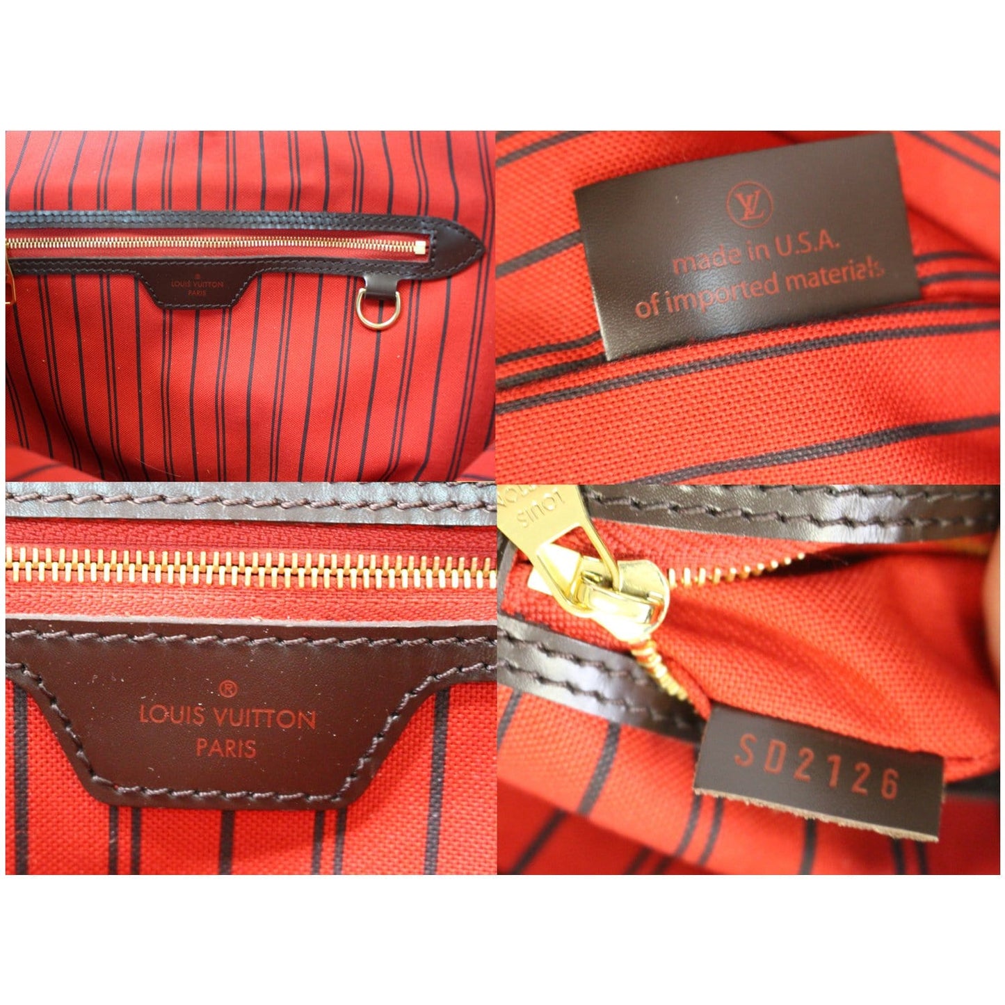 LOUIS VUITTON Delightful MM NM Damier Ebene Hobo Shoulder Bag Brown