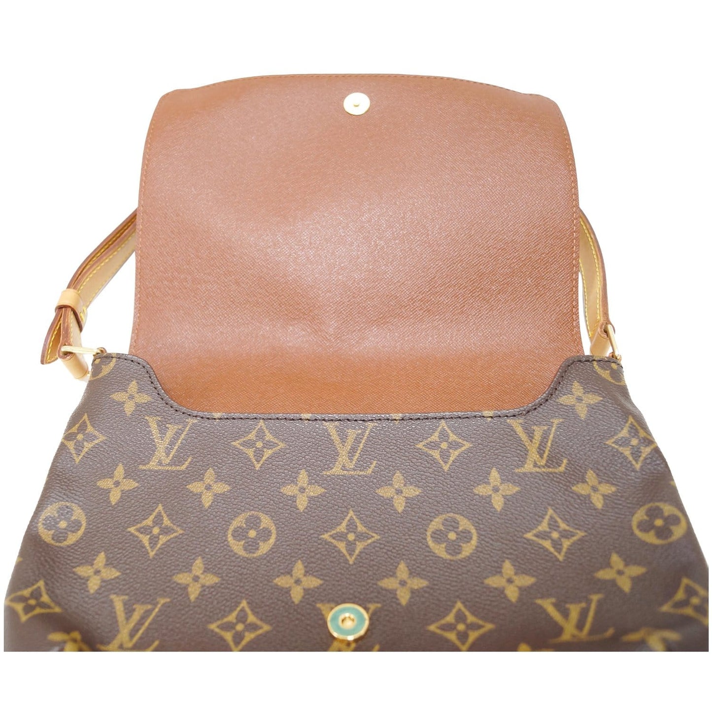 LOUIS VUITTON Musette Tango Monogram Canvas Short Strap Shoulder Bag Brown