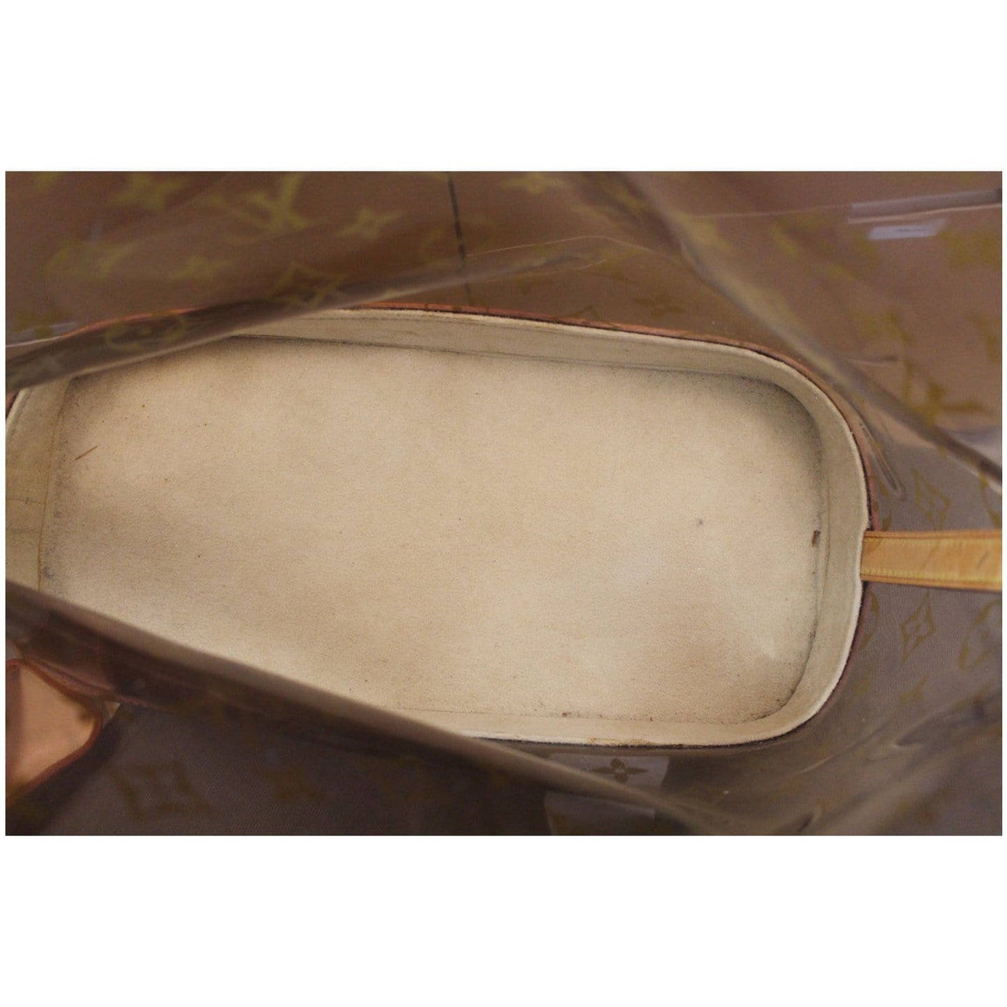 LOUIS VUITTON Cabas Ambre PM Vinyl Monogram Shoulder Bag Brown