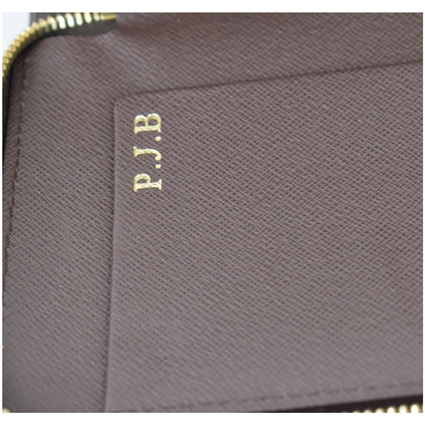LOUIS VUITTON Zippy Damier Ebene Organizer Wallet Brown
