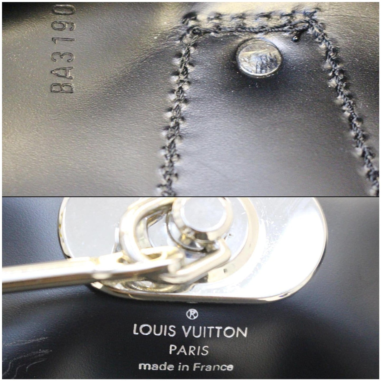 LOUIS VUITTON Damier Graphite Garment Cover Bag Black