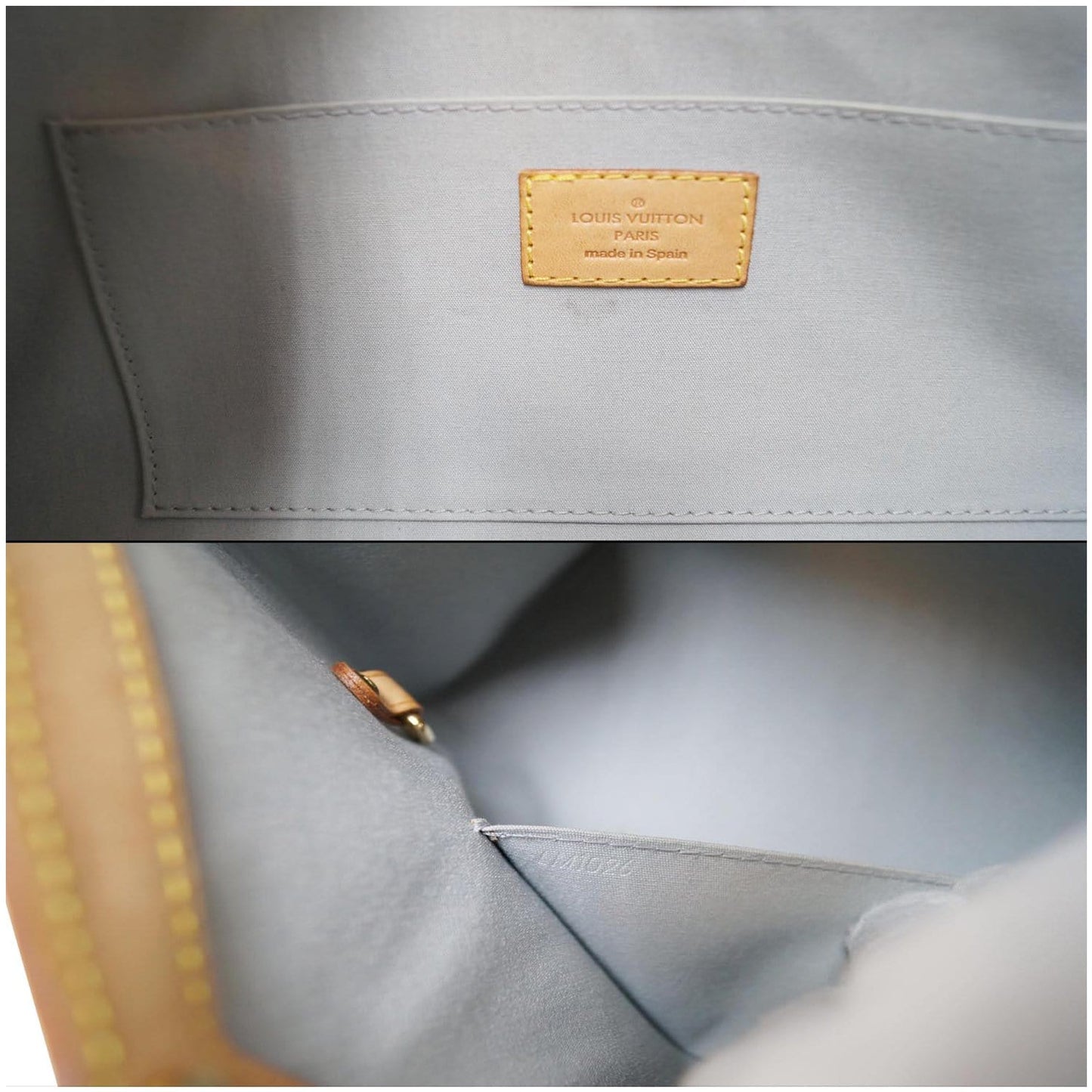 LOUIS VUITTON Roxbury Drive Vernis Leather Shoulder Bag Cream