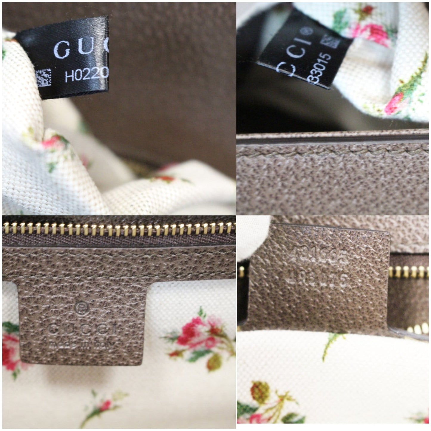 GUCCI Sylvie Embroidered Leather Medium Top Handle Bag Brown 431665