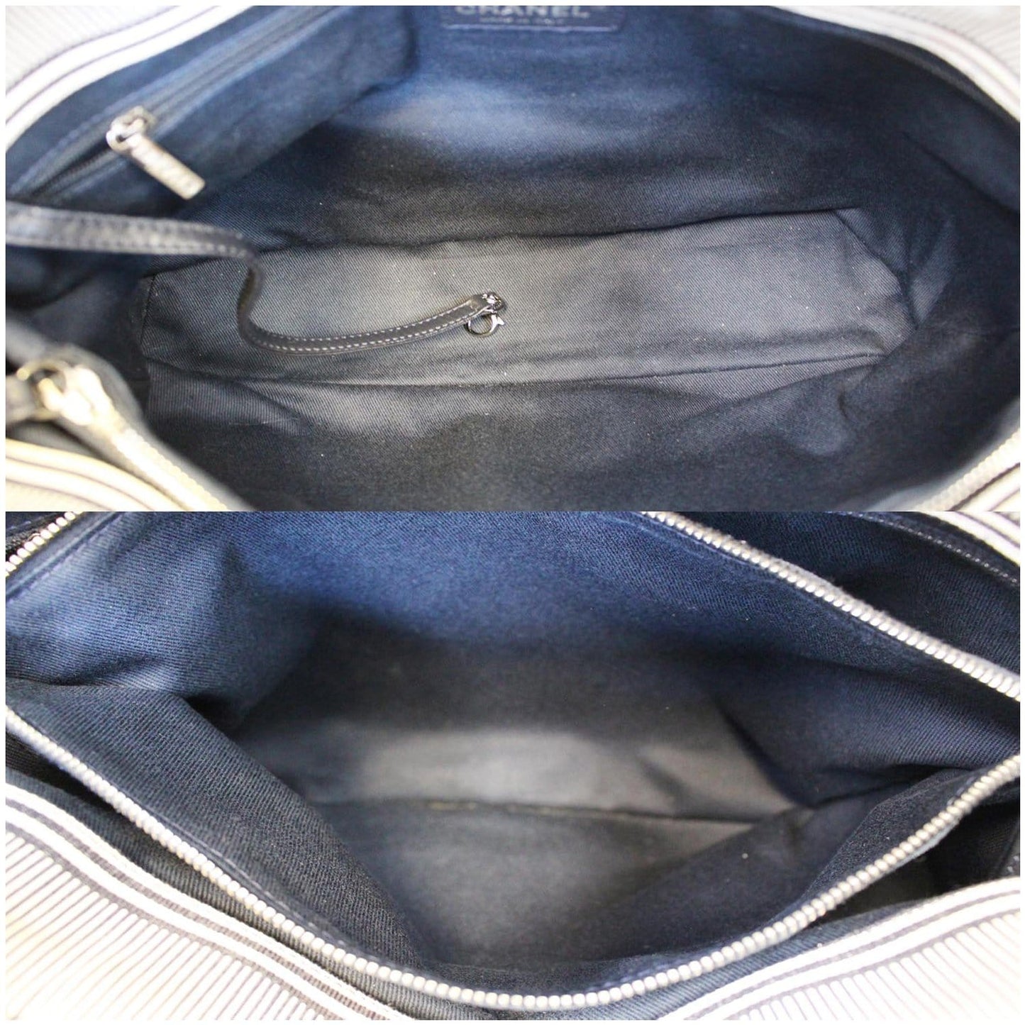 CHANEL CC Shopping Large Tote Shoulder Bag Denim