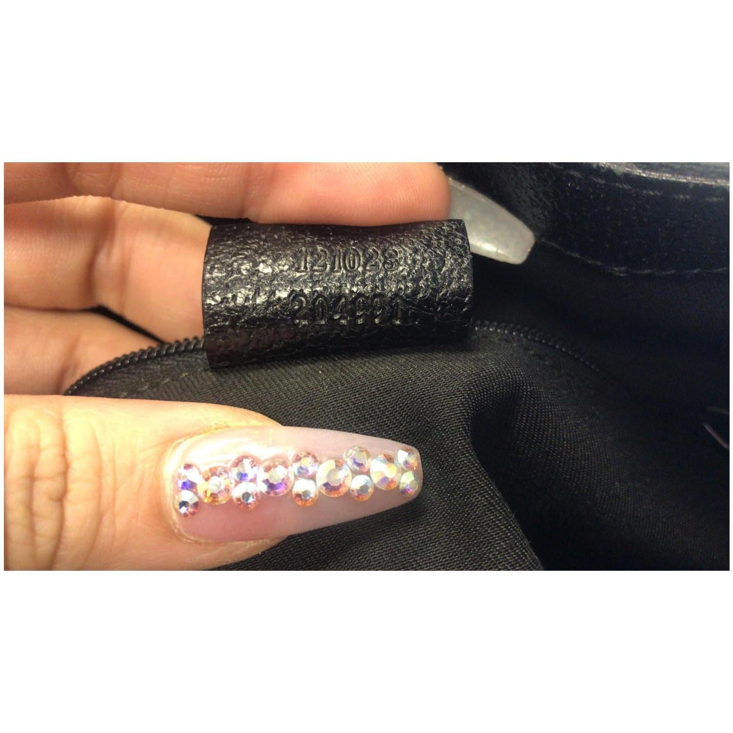GUCCI GG Monogram Medium Eclipse Shoulder Bag Black