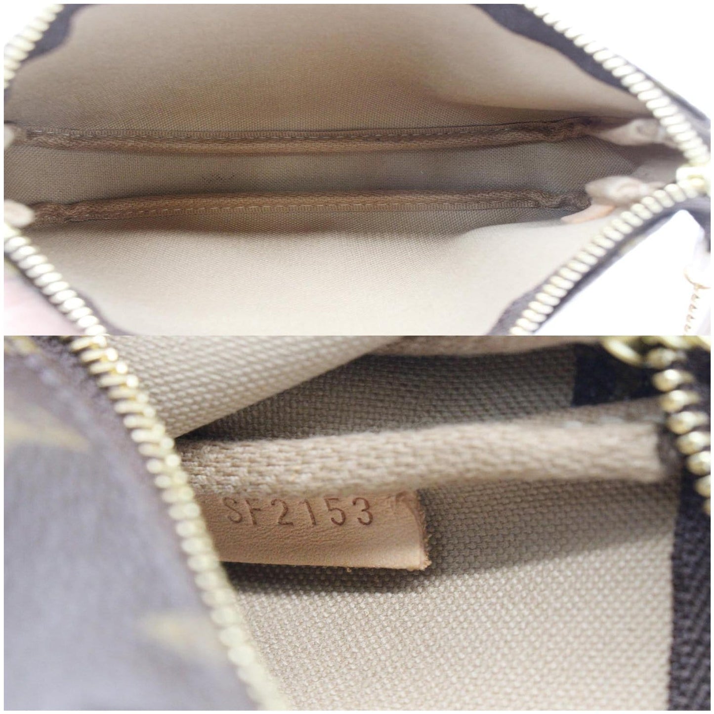 LOUIS VUITTON Inventeur Trunks & Locks Mini Accessories Monogram Canvas Pochette Brown