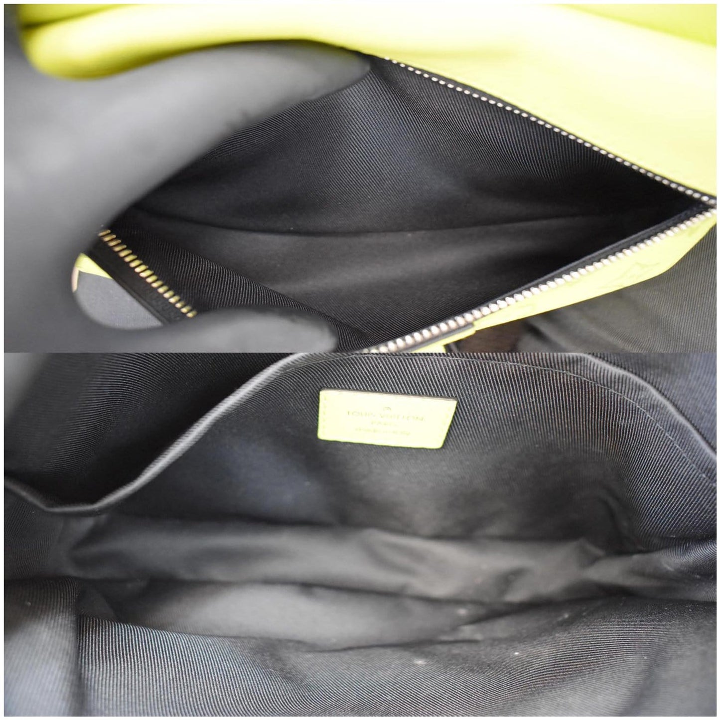 LOUIS VUITTON Outdoor Taiga Monogram Bahia Messenger Lime Green