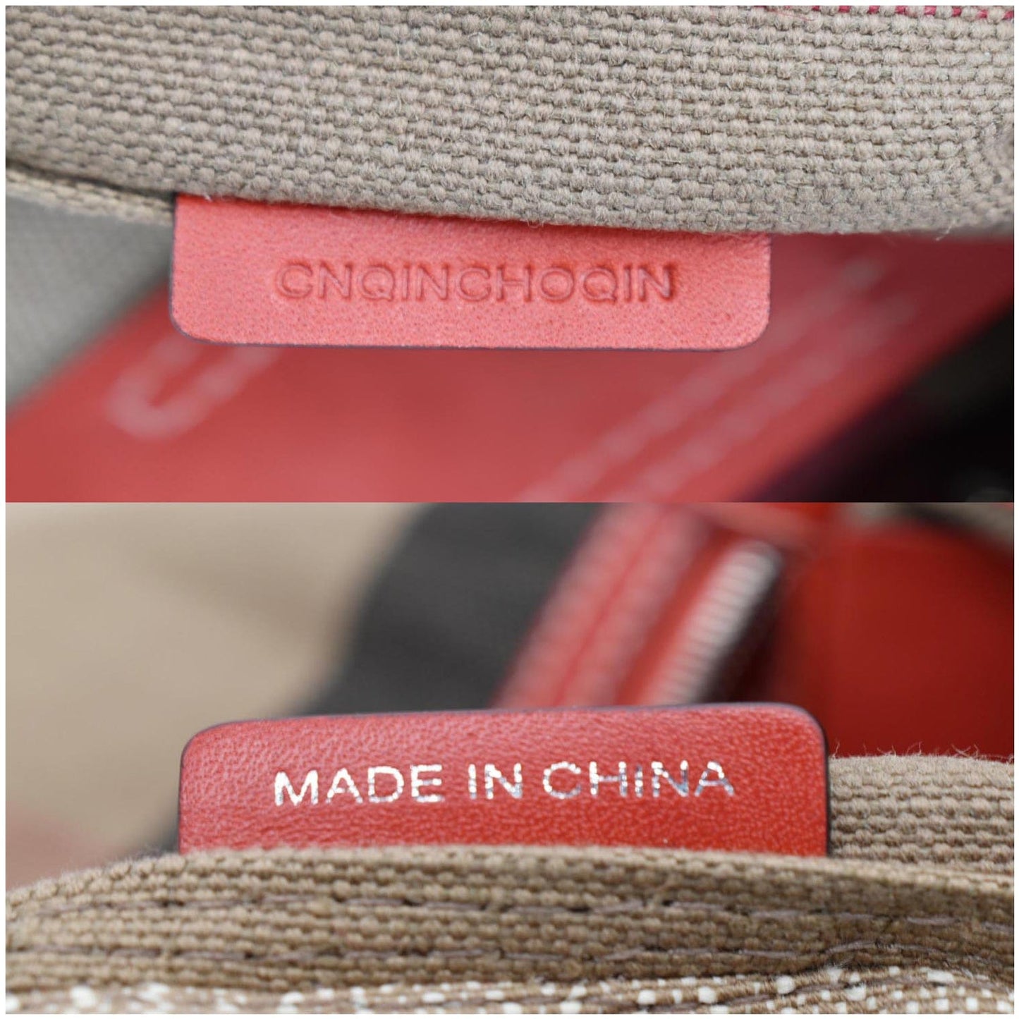 BURBERRY Susanna Medium Check Canvas Leather Bucket Shoulder Bag Red