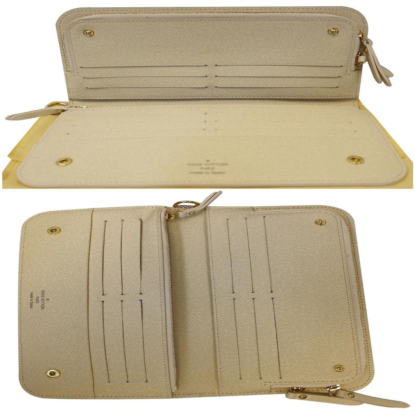 LOUIS VUITTON Insolite Damier Azur Wallet White
