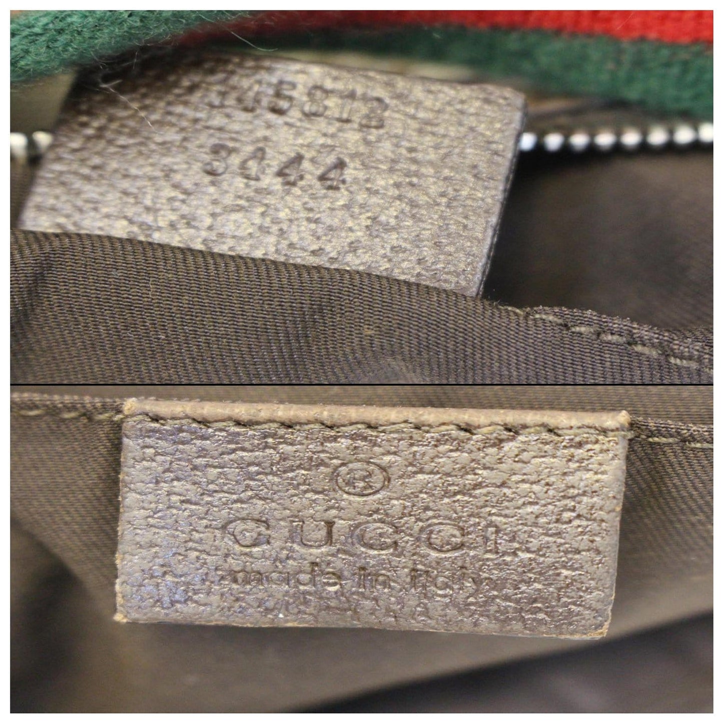 GUCCI GG Canvas Horsebit Hobo Bag Beige