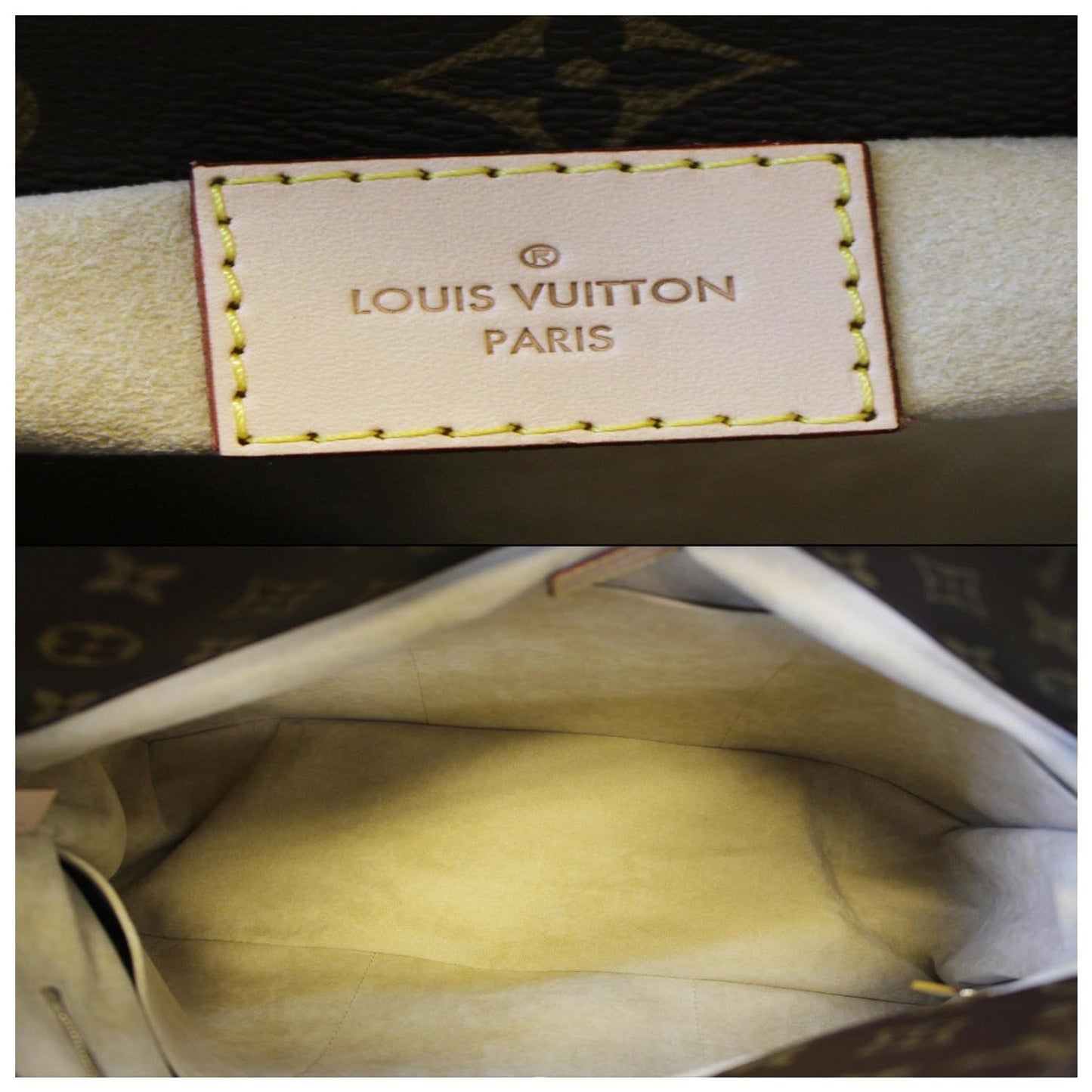 LOUIS VUITTON Artsy MM Monogram Canvas Shoulder Bag Brown