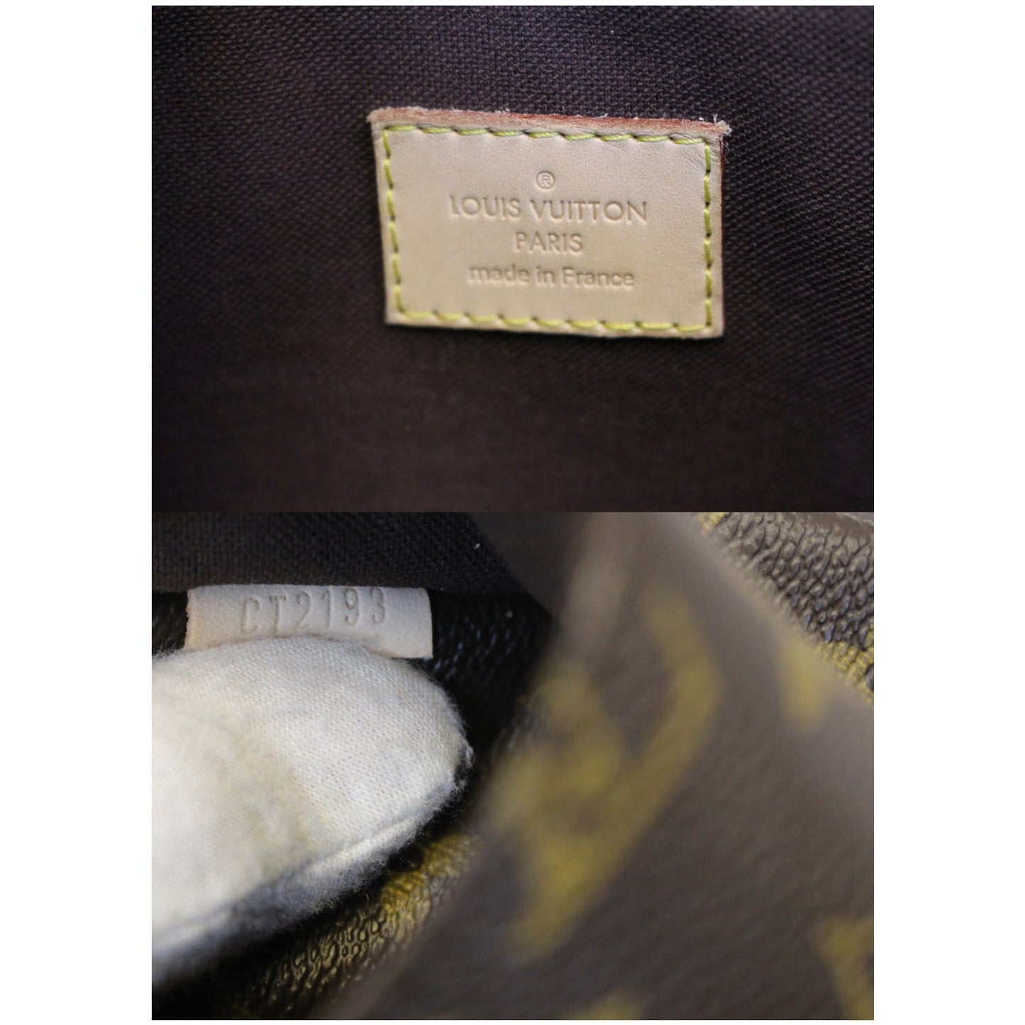 LOUIS VUITTON Menilmontant PM Monogram Canvas Crossbody Bag Brown