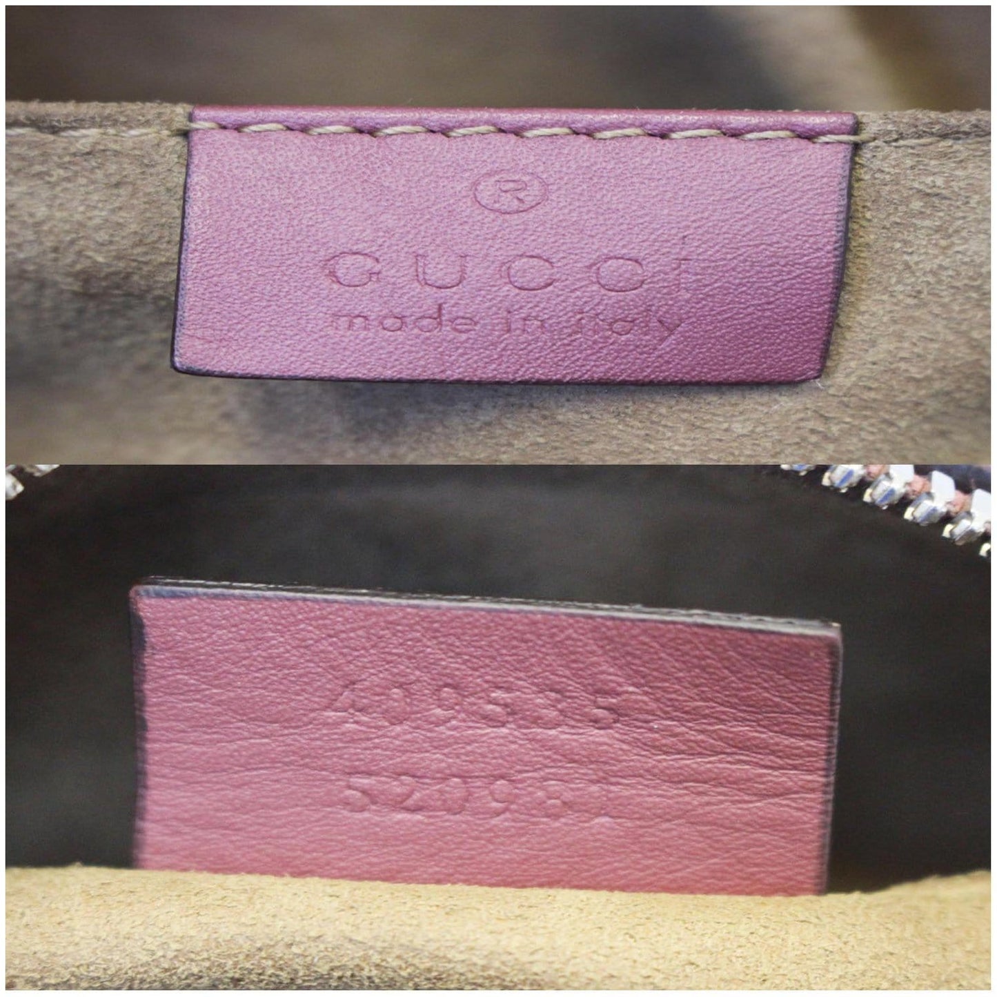 GUCCI GG Supreme Monogram Blooms Print Mini Chain Crossbody Bag Beige