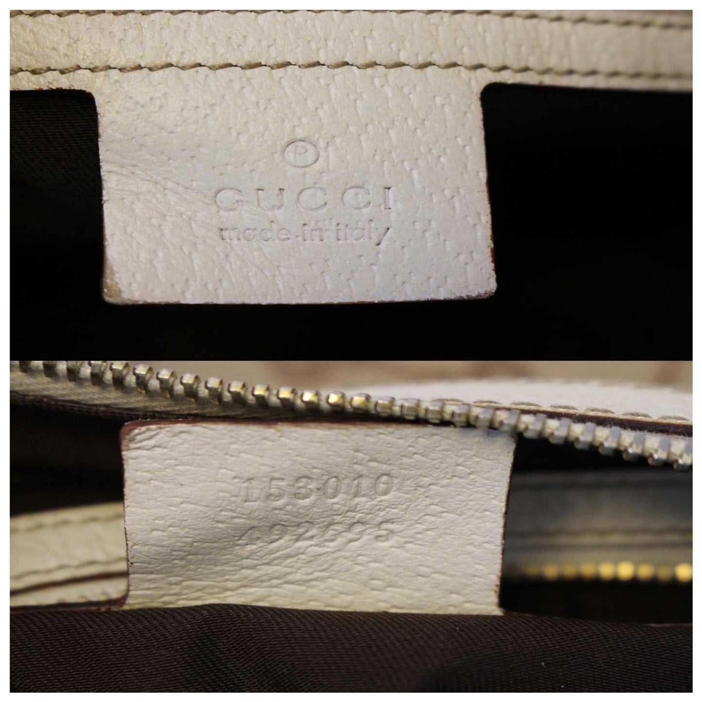 GUCCI Charmy GG Canvas Hobo Bag Beige 153010