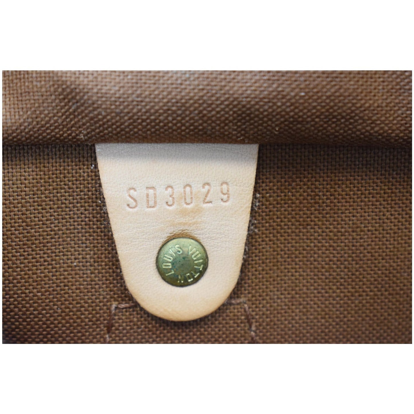 LOUIS VUITTON Speedy 25 Monogram Canvas Satchel Bag Brown