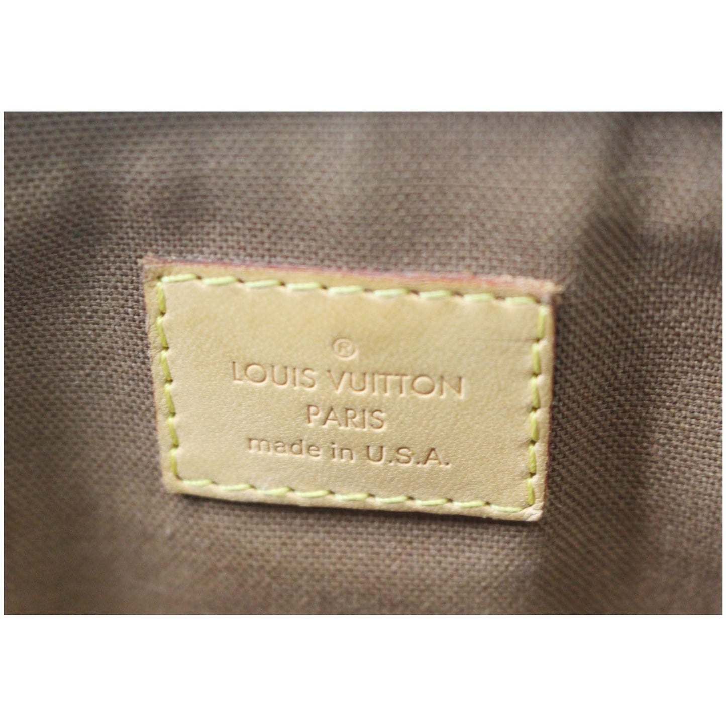 LOUIS VUITTON Tivoli PM Monogram Canvas Satchel Bag Brown