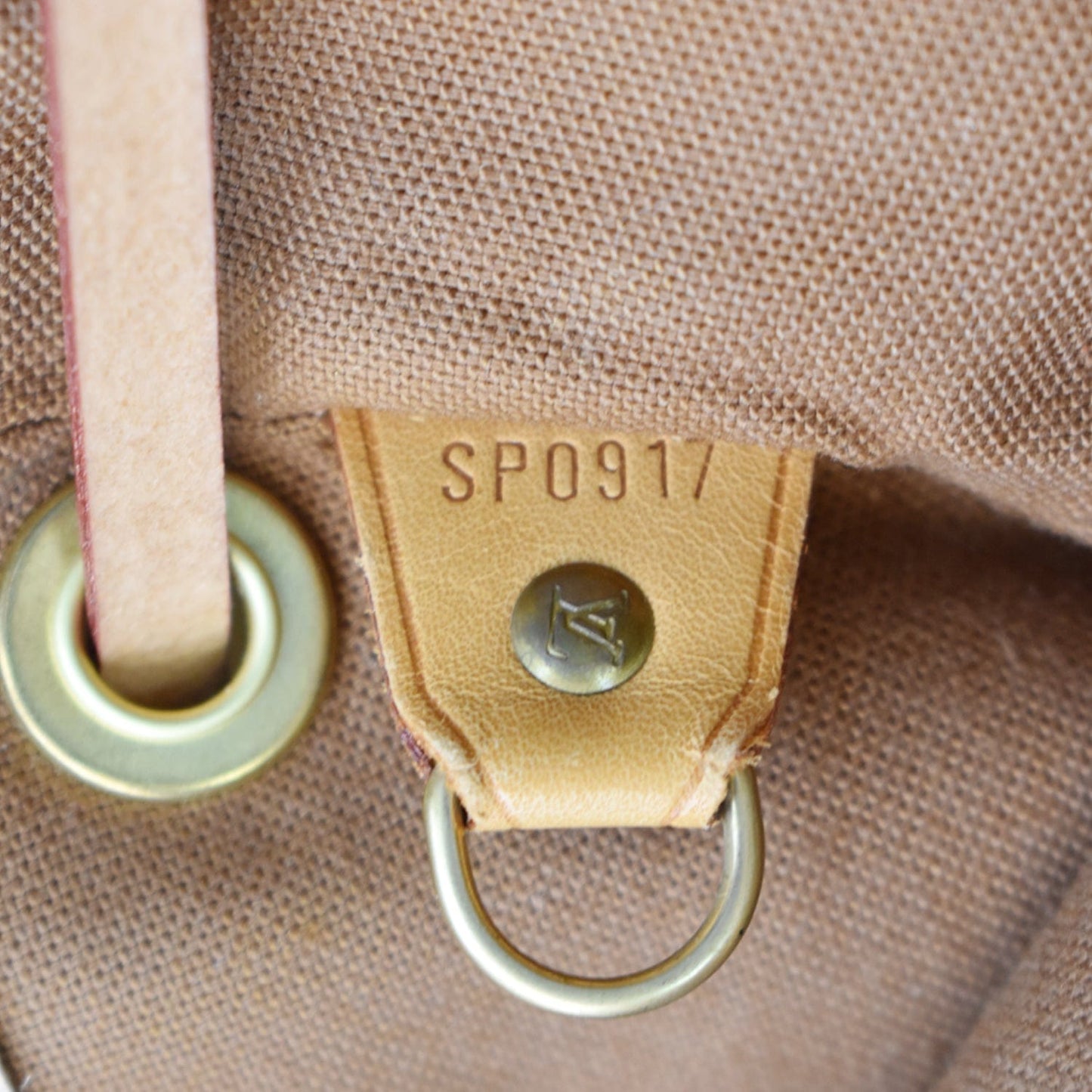 LOUIS VUITTON Mini Montsouris Monogram Canvas Backpack Bag Brown
