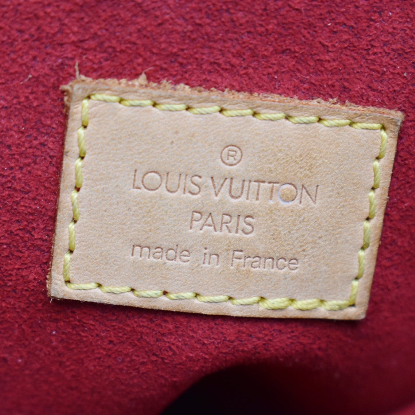 LOUIS VUITTON Croissant MM Monogram Canvas Hobo Bag Brown