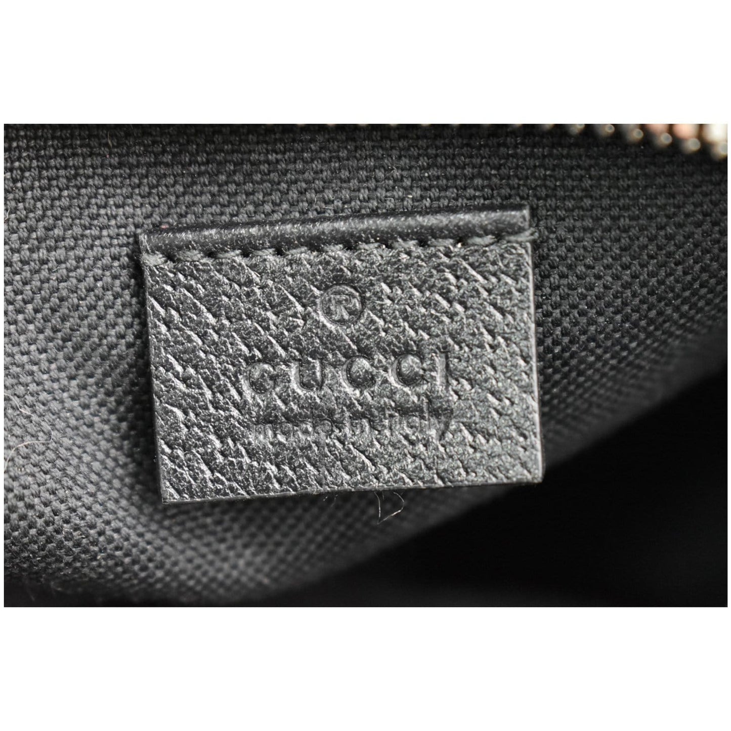 GUCCI GG Psychedelic Print Leather Messenger Bag Black 598103