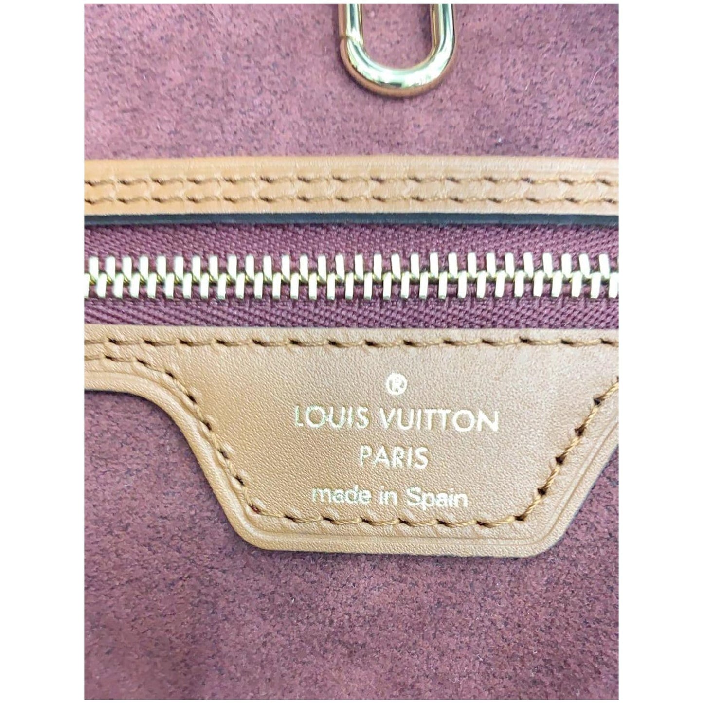 LOUIS VUITTON Neverfull MM Since 1854 Jacquard Shoulder Bag Bordeaux Red