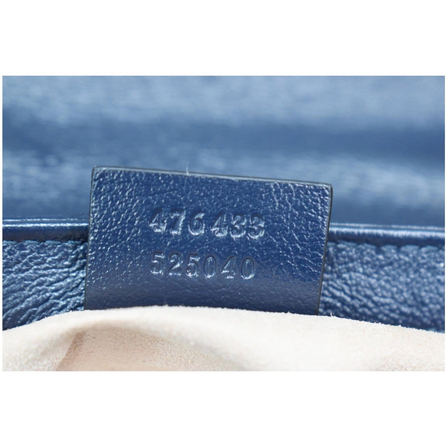 GUCCI GG Marmont Super Mini Matelasse Canvas Crossbody Bag Blue 476433