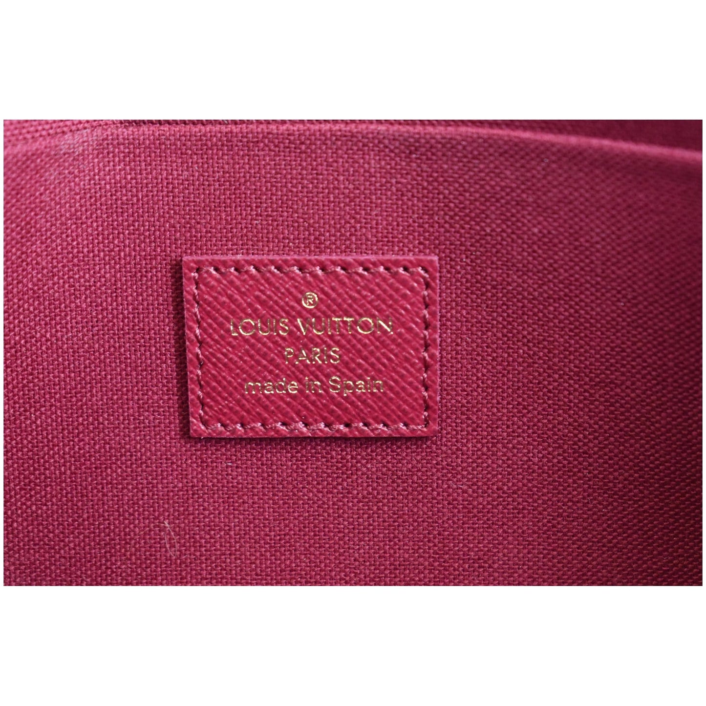 LOUIS VUITTON Pochette Felicie Monogram Canvas Crossbody Bag Brown