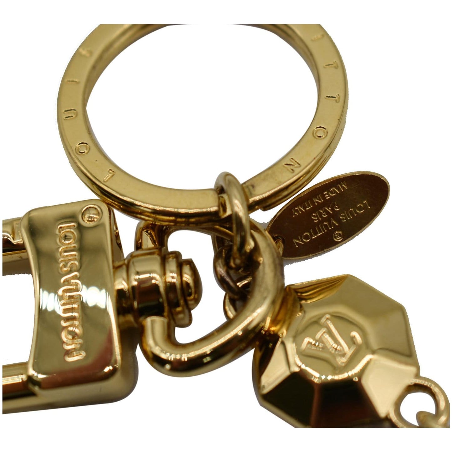 LOUIS VUITTON Facettes Bag Charm Gold