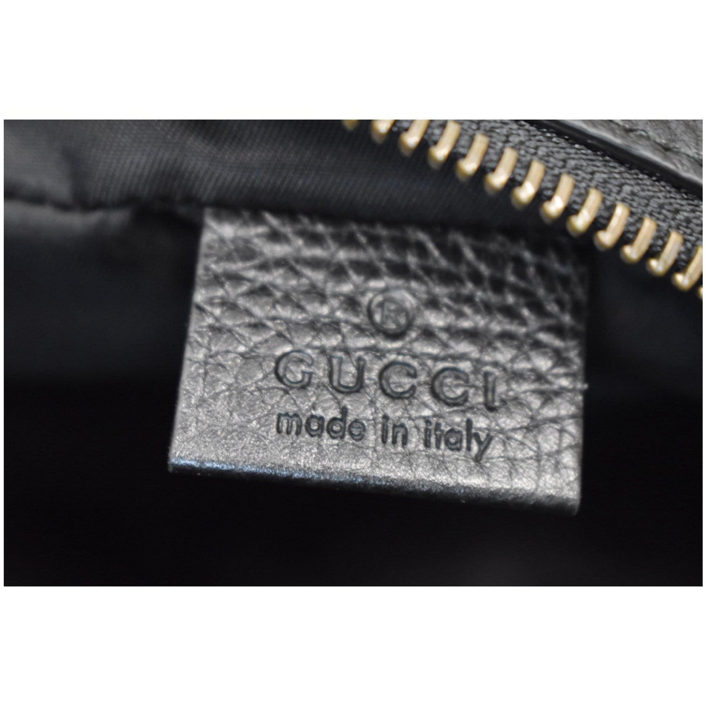GUCCI Soho Disco Small Pebbled Leather Crossbody Bag Black 347994