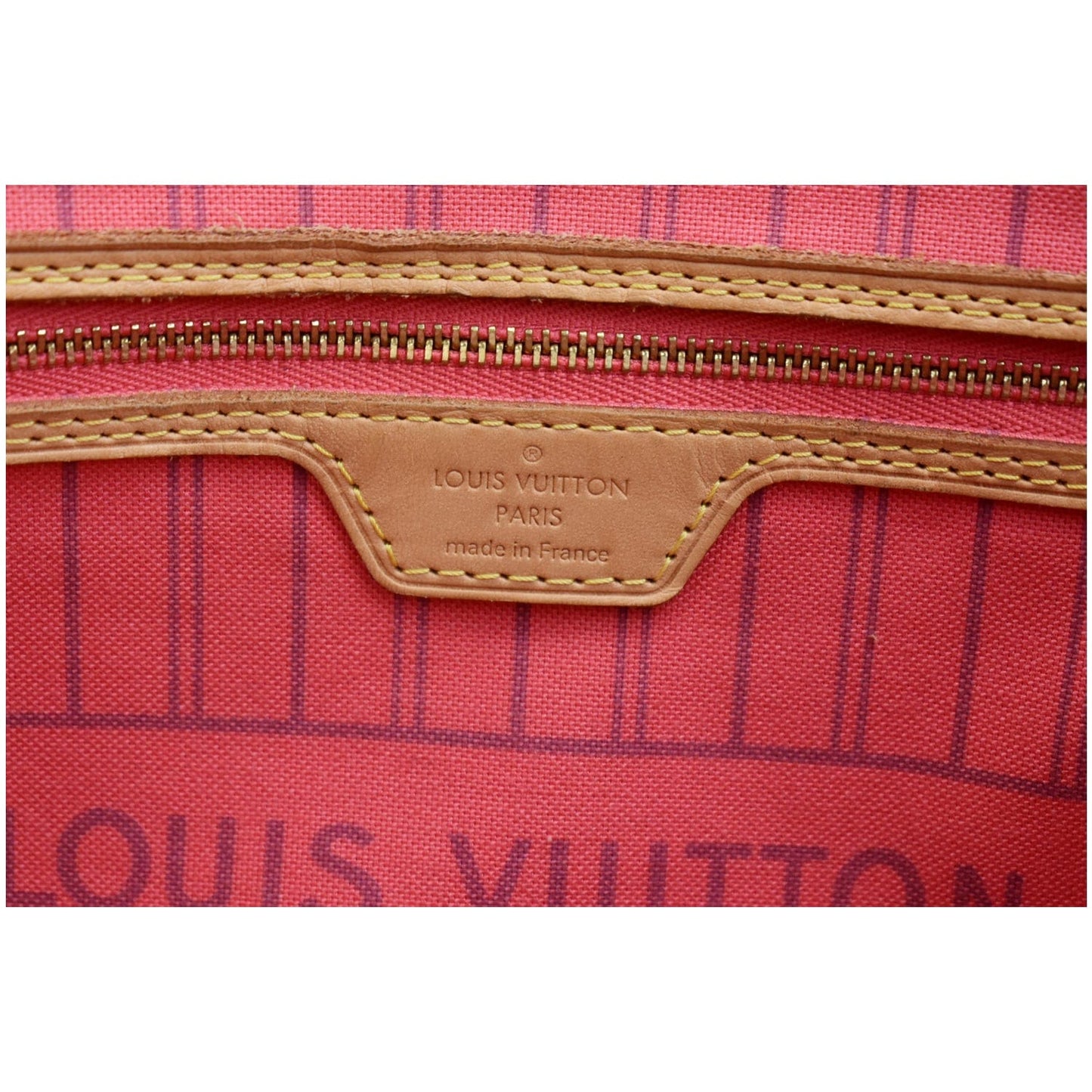 LOUIS VUITTON Neverfull MM V Grenade Monogram Canvas Shoulder Bag Brown