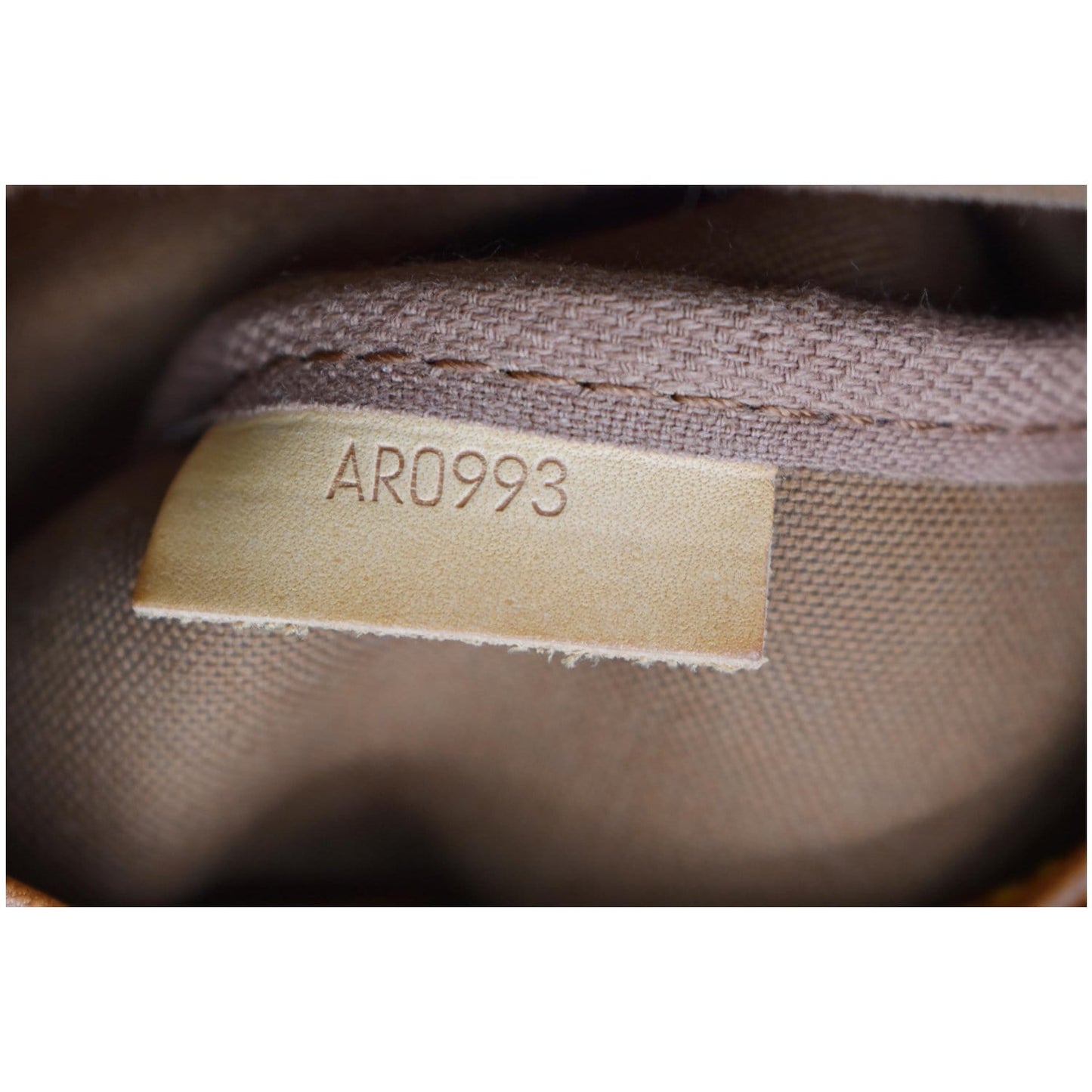 LOUIS VUITTON Saumur 35 Monogram Canvas Shoulder Bag Brown