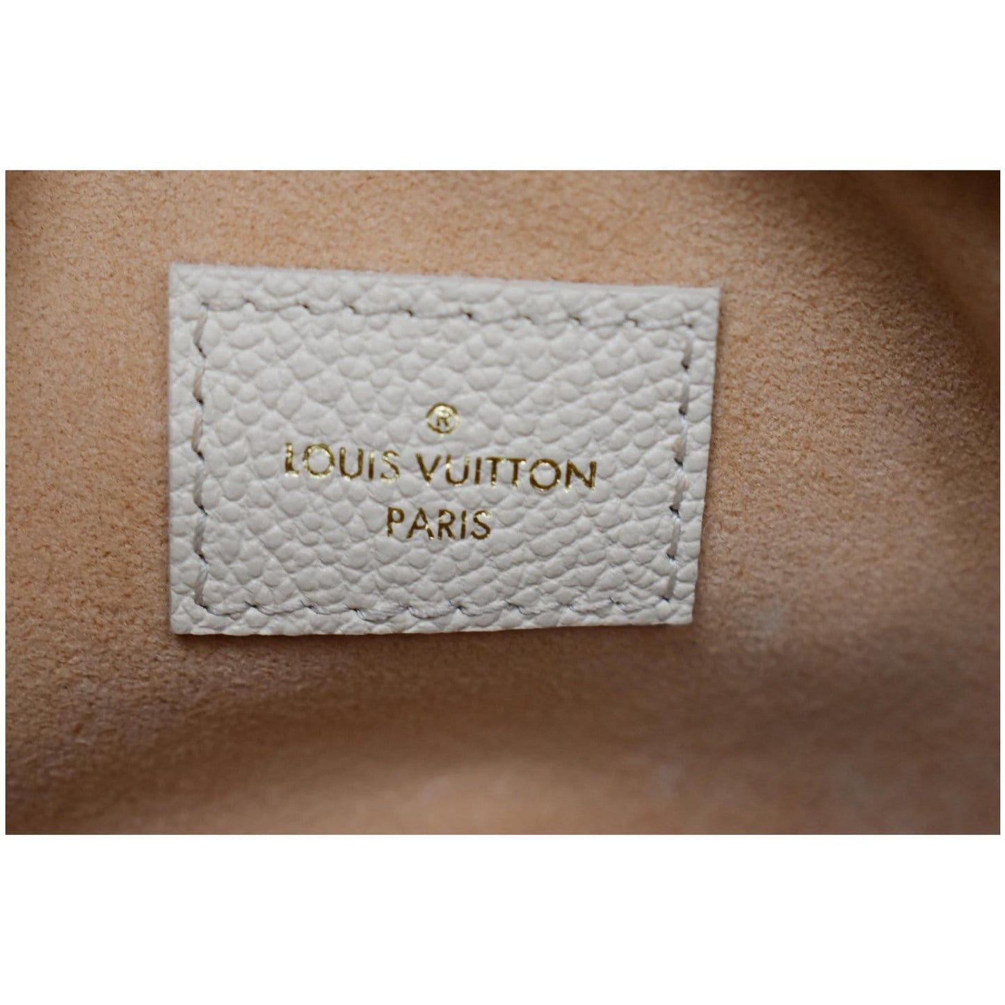 LOUIS VUITTON Multi Pochette Accessories Empreinte Bag Cream