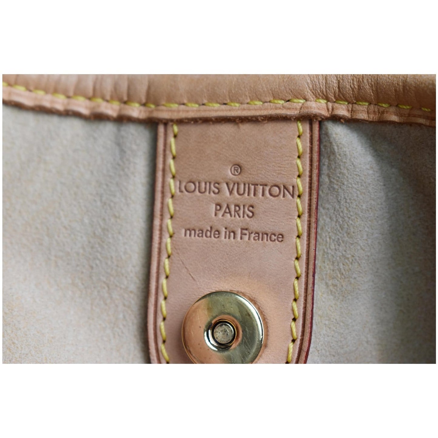 LOUIS VUITTON Galliera GM Monogram Canvas Shoulder Tote Bag Brown