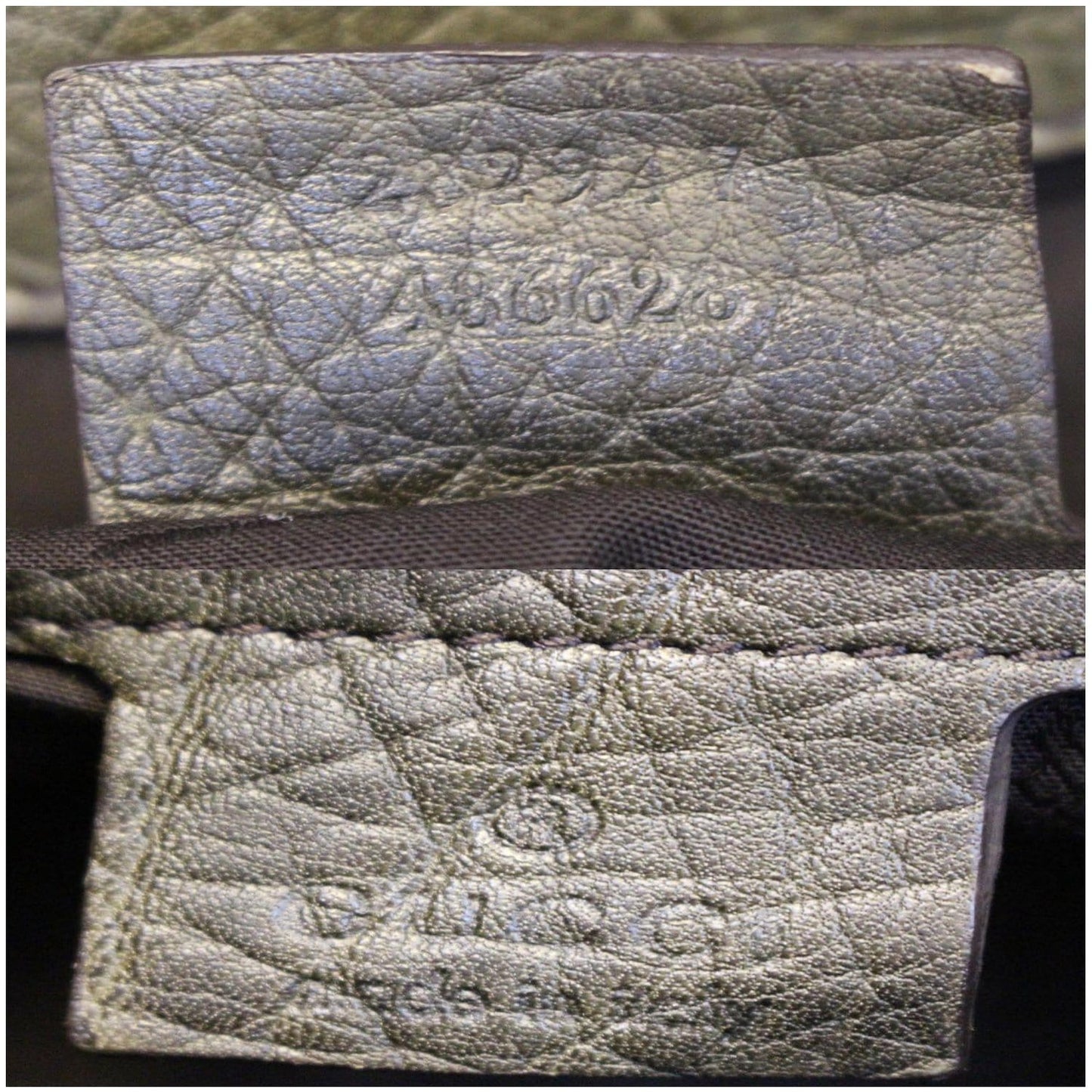 GUCCI Bamboo Bar GG Canvas Tote Bag Beige 232947