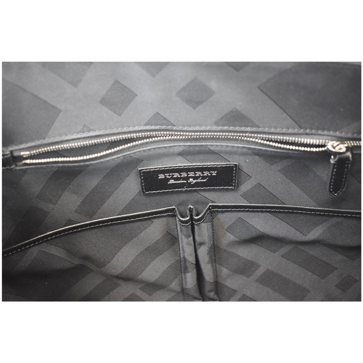 BURBERRY Large London Business Briefcase Messenger Bag Black