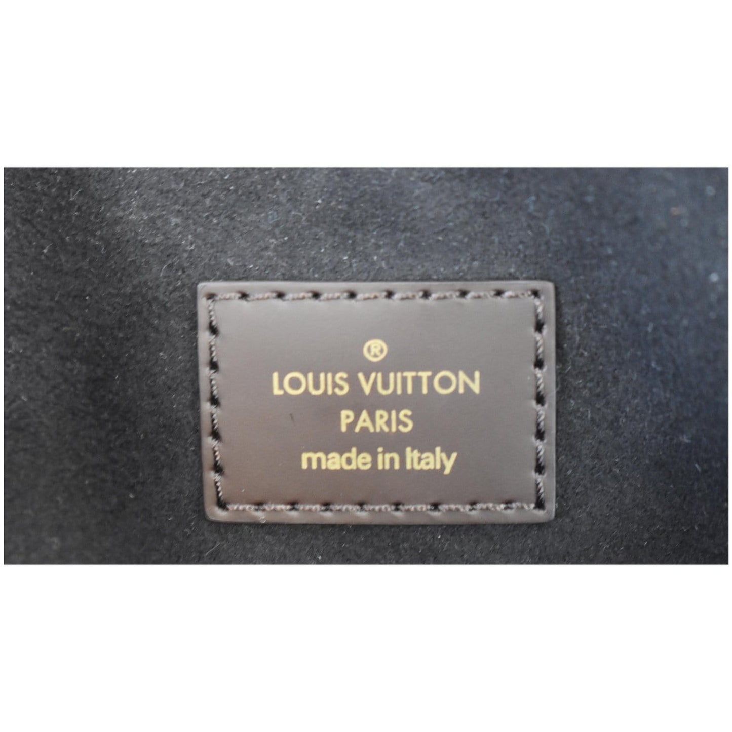 LOUIS VUITTON Normandy Damier Ebene Satchel Bag Brown