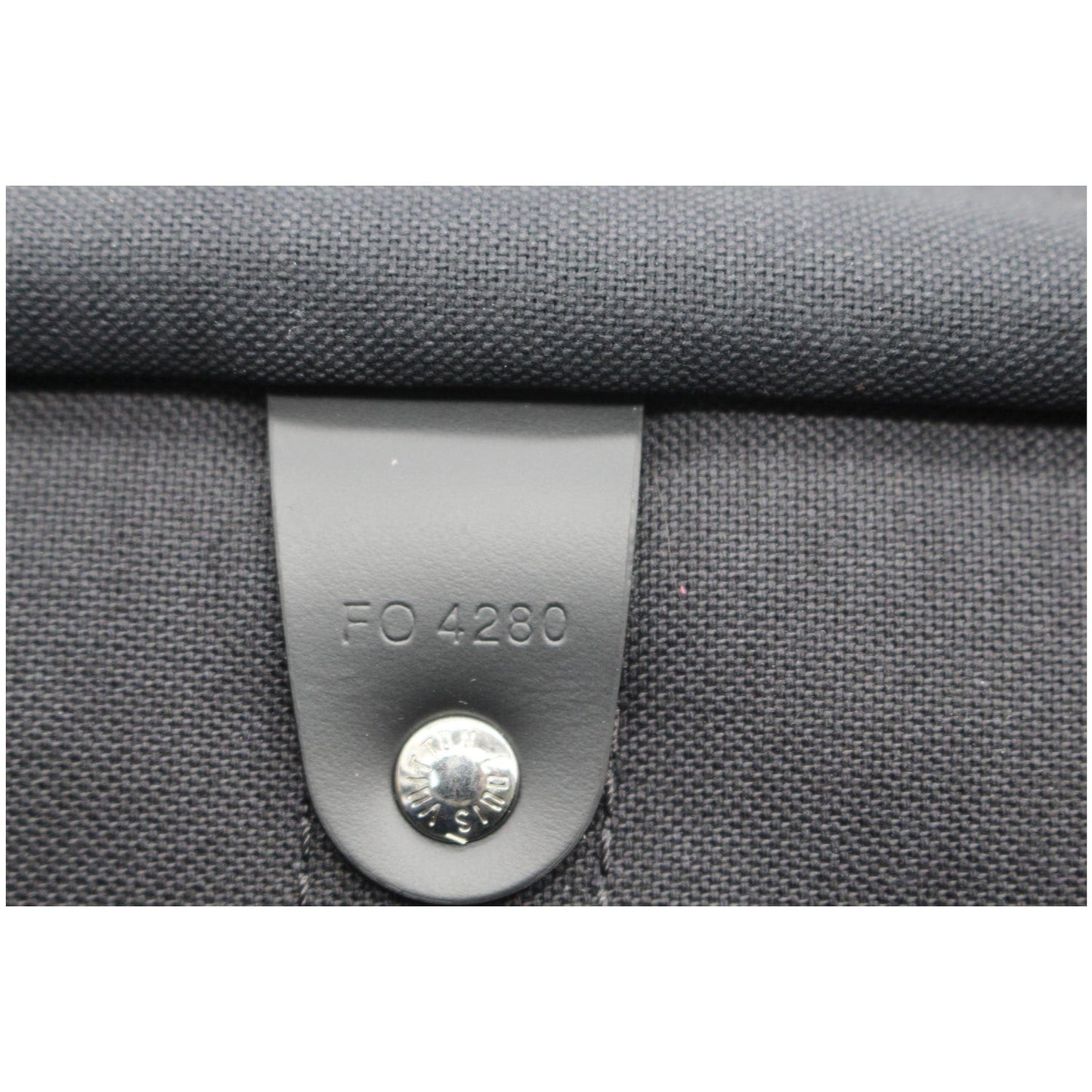 LOUIS VUITTON Keepall 55 Bandouliere Monogram Eclipse Travel Bag Black