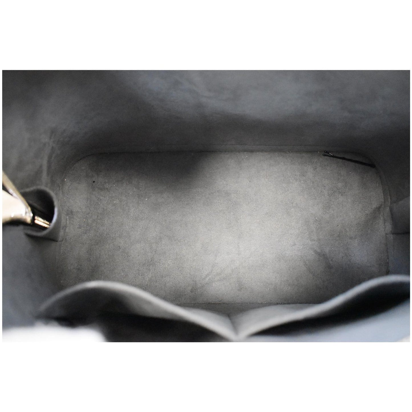 LOUIS VUITTON Alma PM Epi Leather Satchel Bag Black