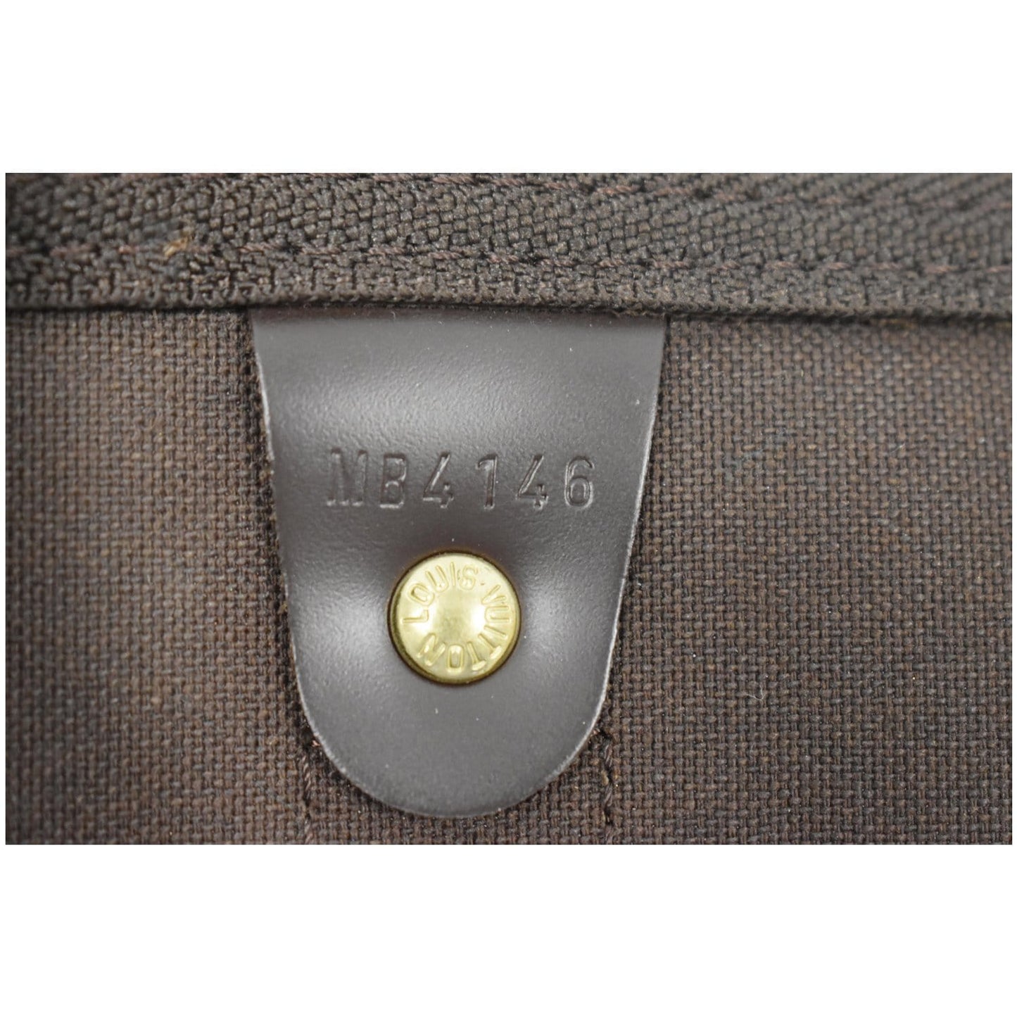 LOUIS VUITTON Keepall Bandouliere 55 Damier Ebene Travel Bag Brown