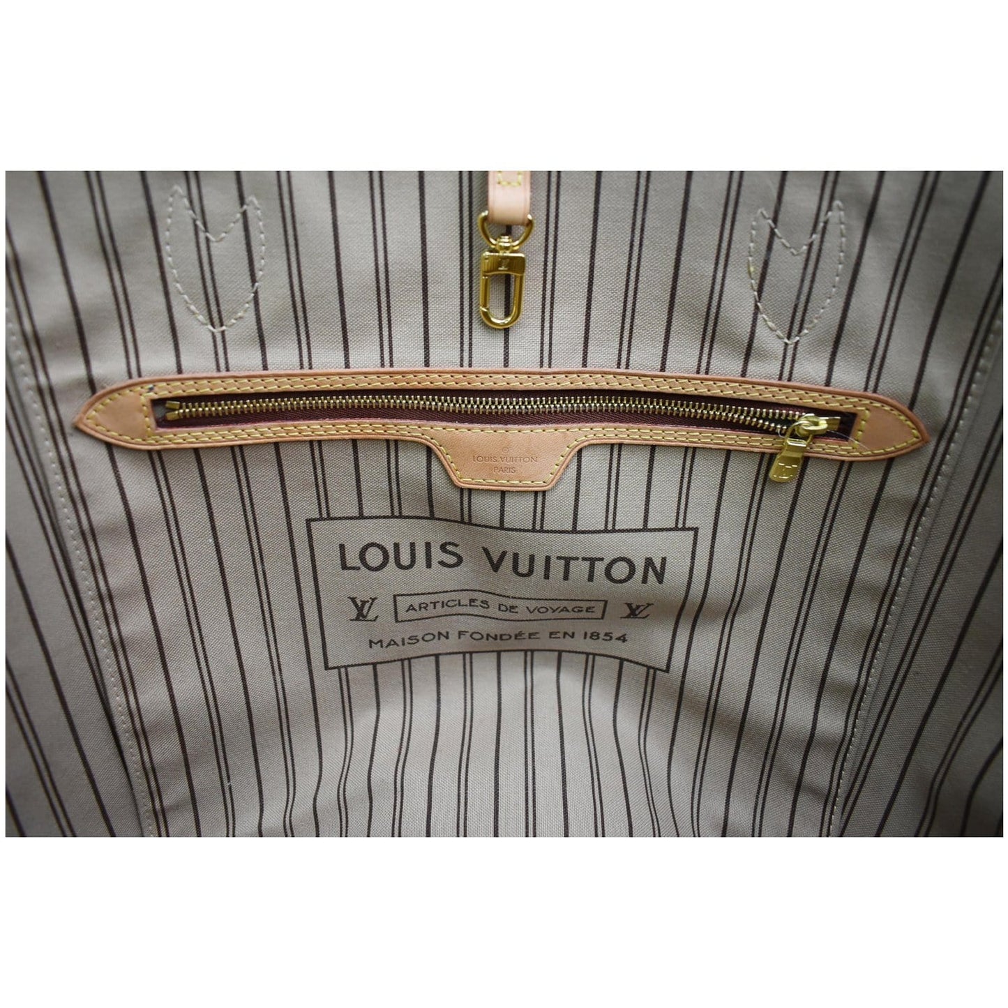 LOUIS VUITTON Neverfull GM Monogram Canvas Tote Bag Brown