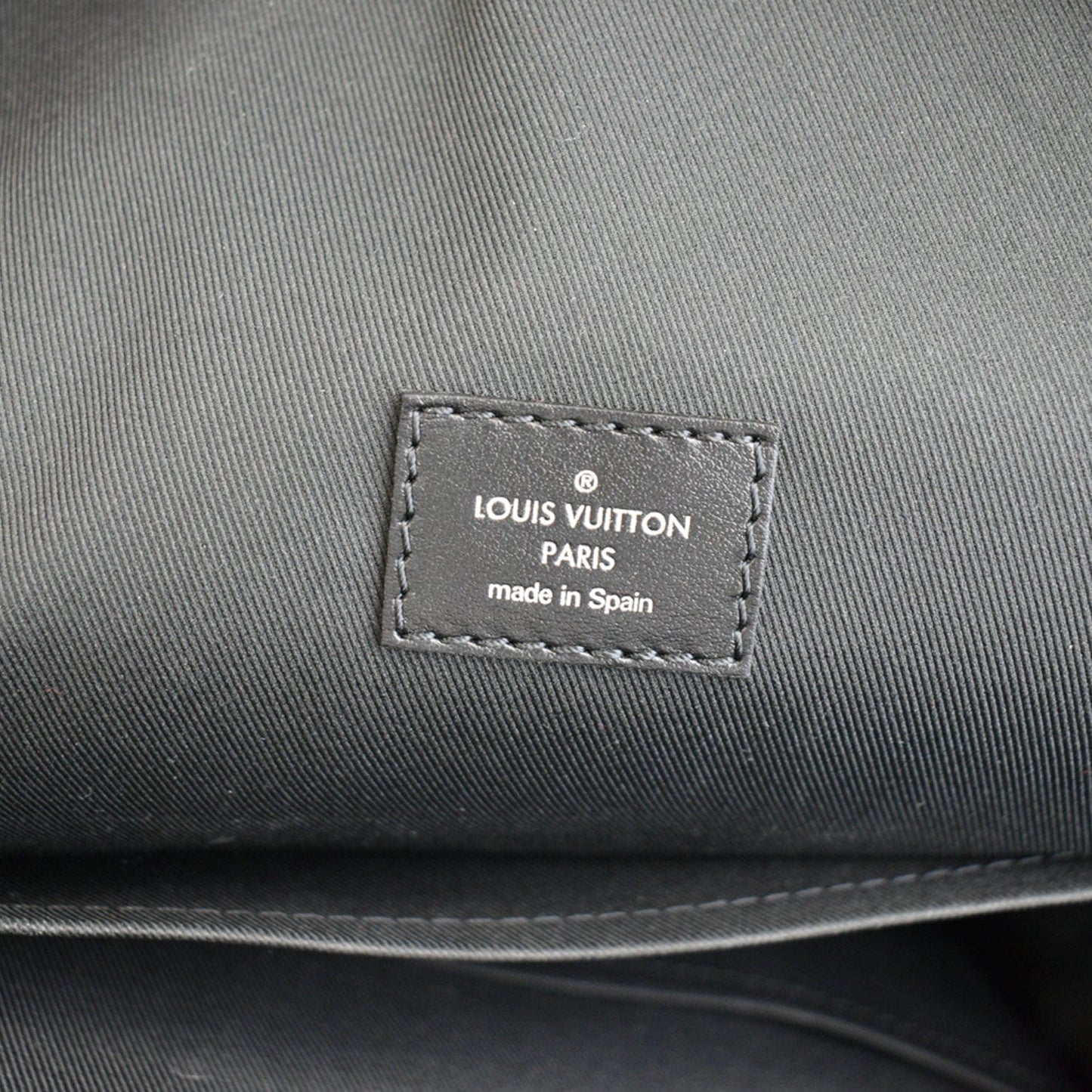 LOUIS VUITTON Campus Damier Graphite Canvas Backpack Bag Gray