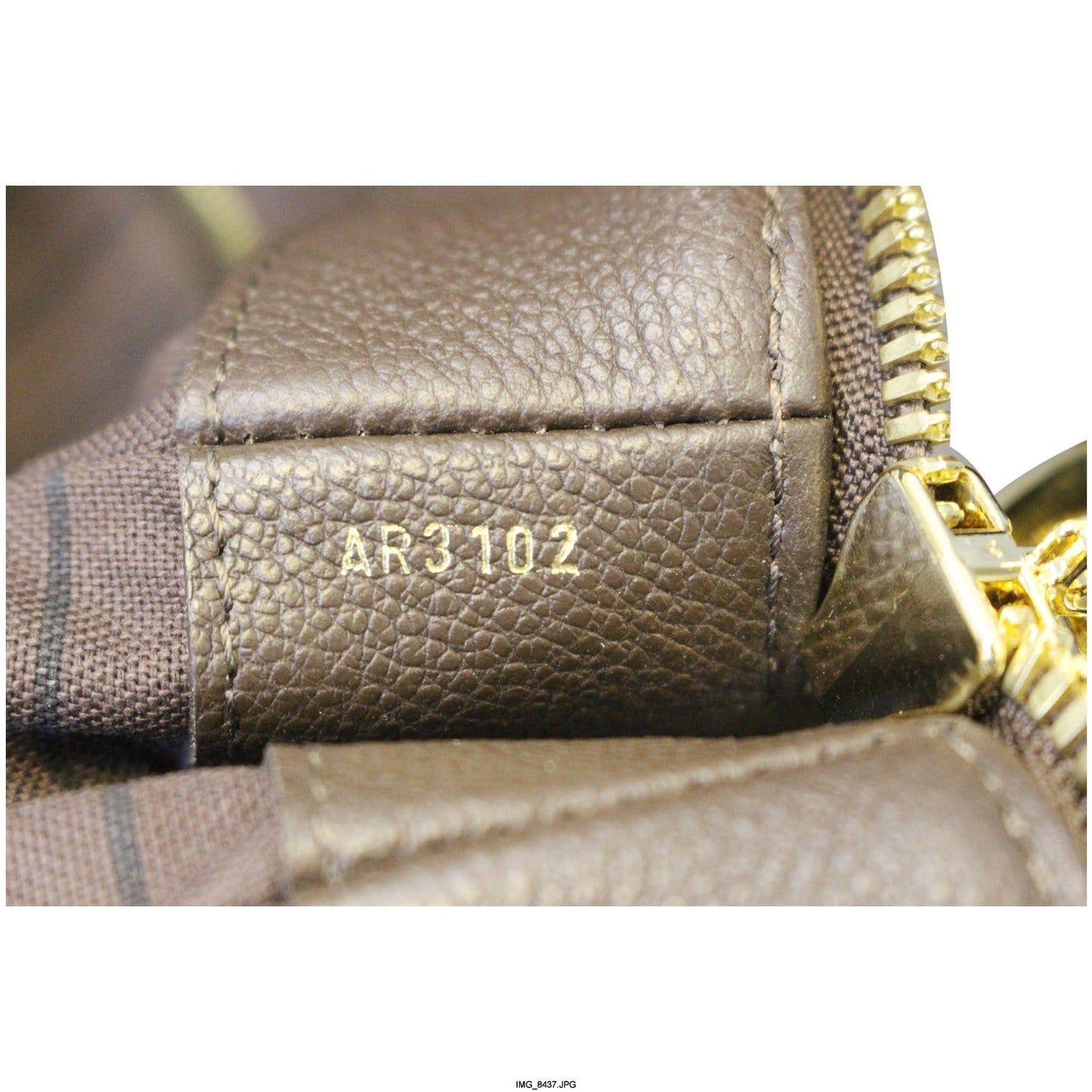 LOUIS VUITTON Audacieuse PM Terre Empreinte Leather Shoulder Bag