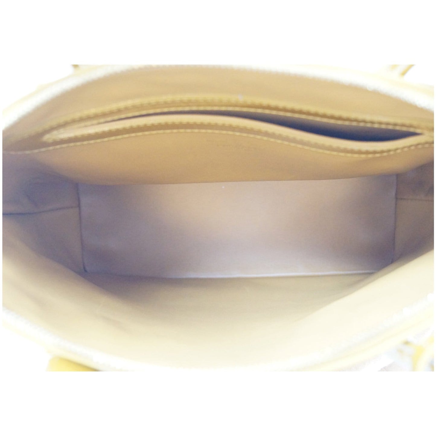LOUIS VUITTON Lockit Lambskin Monogram Fascination Satchel Bag Mustard Yellow